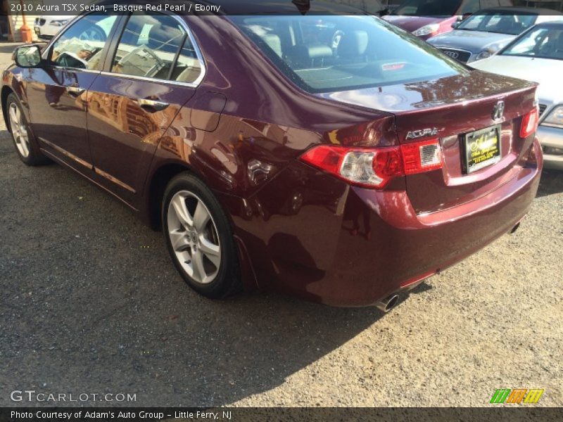 Basque Red Pearl / Ebony 2010 Acura TSX Sedan