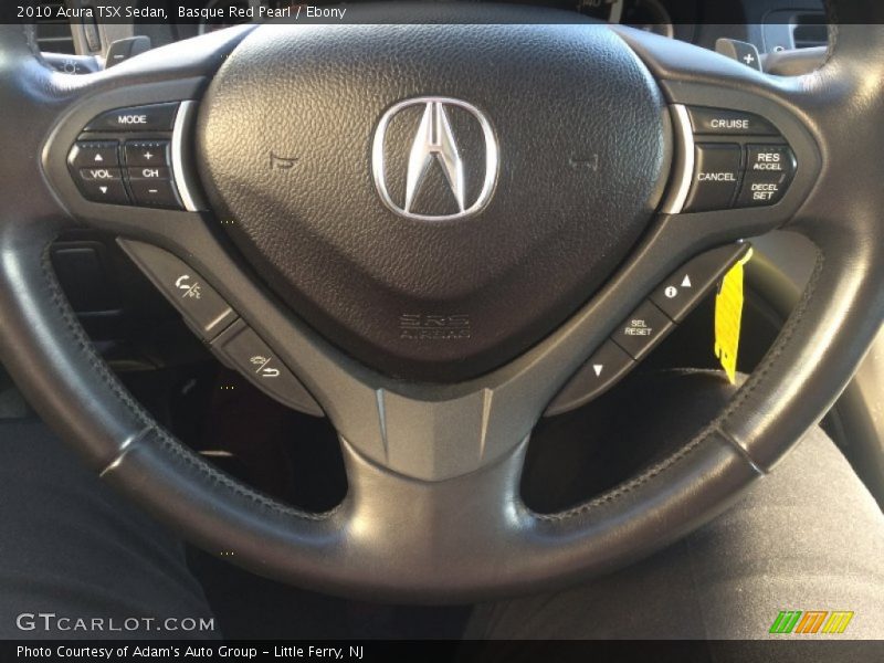 Basque Red Pearl / Ebony 2010 Acura TSX Sedan
