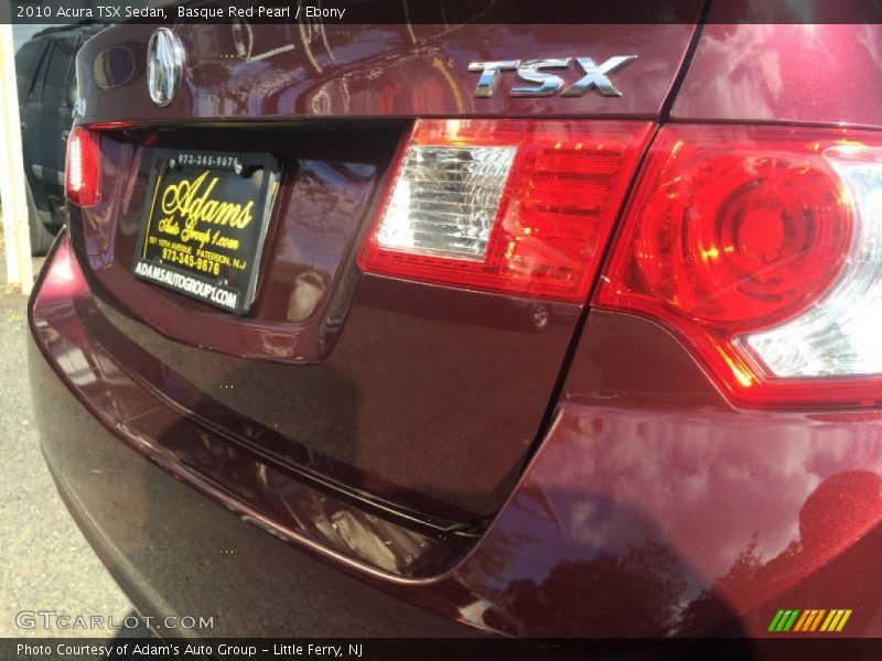 Basque Red Pearl / Ebony 2010 Acura TSX Sedan