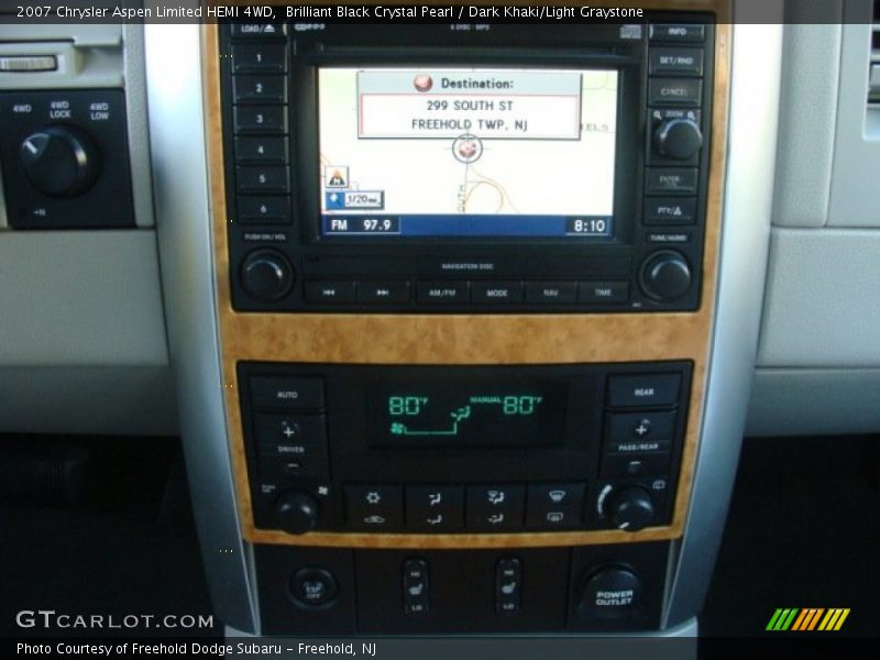 Brilliant Black Crystal Pearl / Dark Khaki/Light Graystone 2007 Chrysler Aspen Limited HEMI 4WD