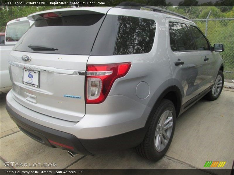 Ingot Silver / Medium Light Stone 2015 Ford Explorer FWD