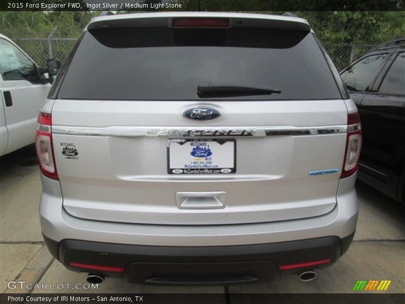 Ingot Silver / Medium Light Stone 2015 Ford Explorer FWD