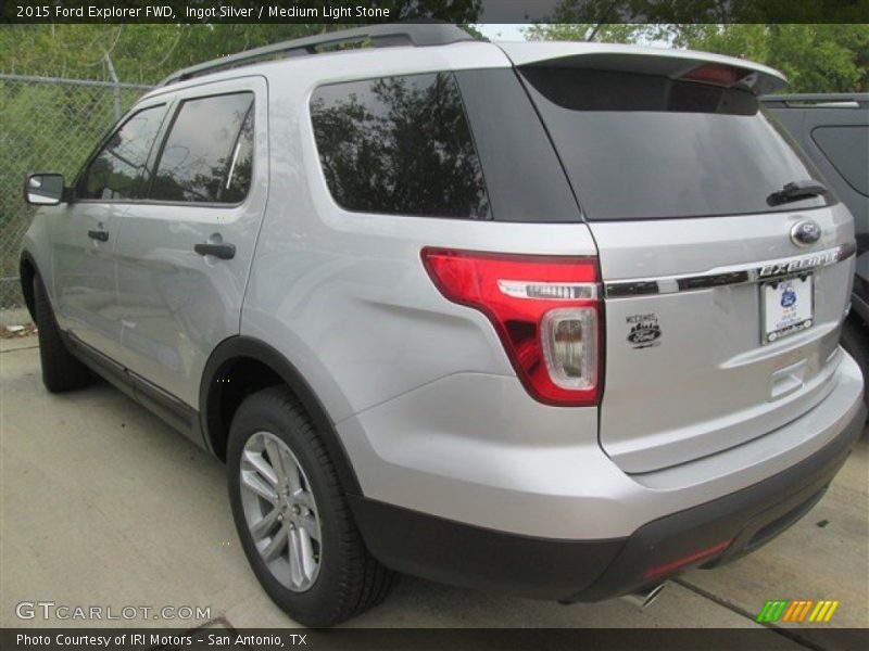 Ingot Silver / Medium Light Stone 2015 Ford Explorer FWD