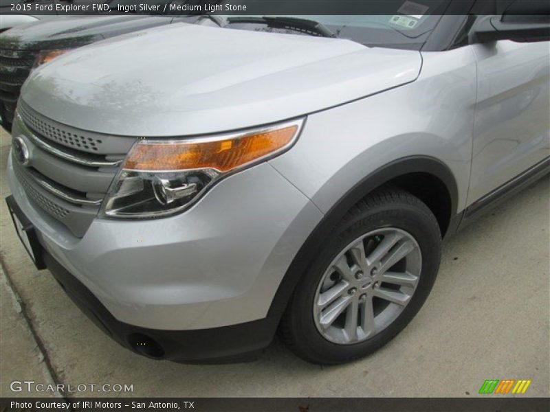 Ingot Silver / Medium Light Stone 2015 Ford Explorer FWD