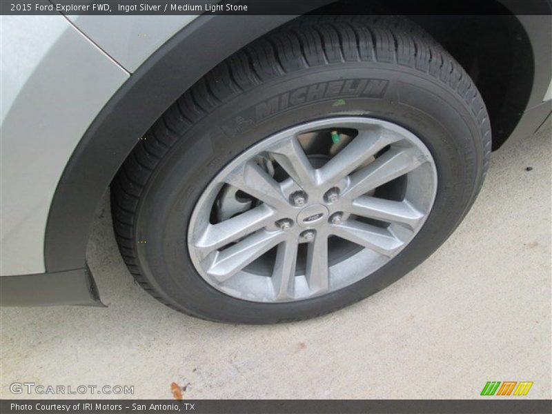 Ingot Silver / Medium Light Stone 2015 Ford Explorer FWD