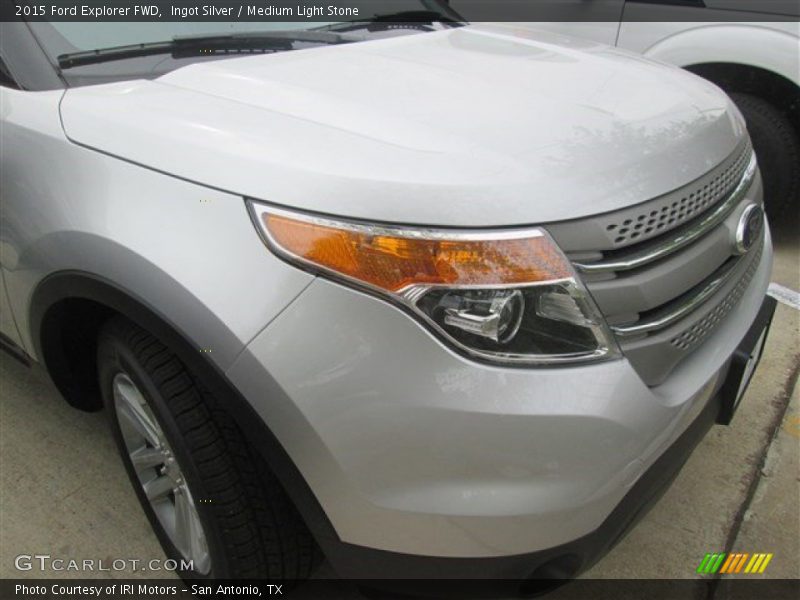 Ingot Silver / Medium Light Stone 2015 Ford Explorer FWD