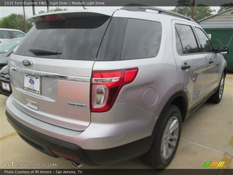 Ingot Silver / Medium Light Stone 2015 Ford Explorer FWD