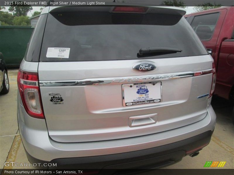Ingot Silver / Medium Light Stone 2015 Ford Explorer FWD