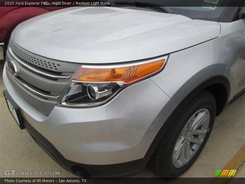 Ingot Silver / Medium Light Stone 2015 Ford Explorer FWD