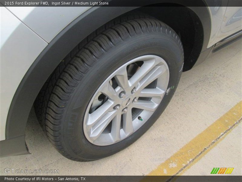 Ingot Silver / Medium Light Stone 2015 Ford Explorer FWD