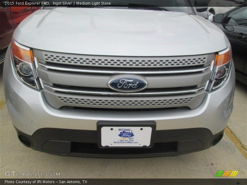 Ingot Silver / Medium Light Stone 2015 Ford Explorer FWD