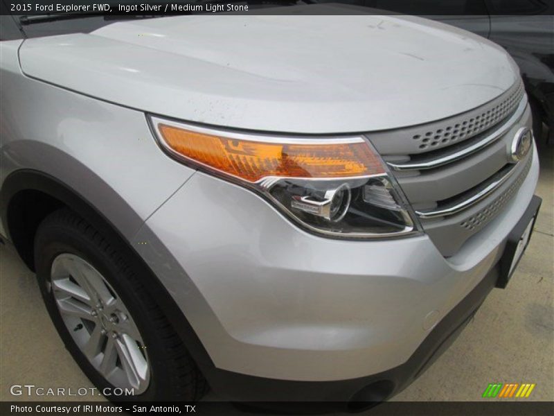 Ingot Silver / Medium Light Stone 2015 Ford Explorer FWD
