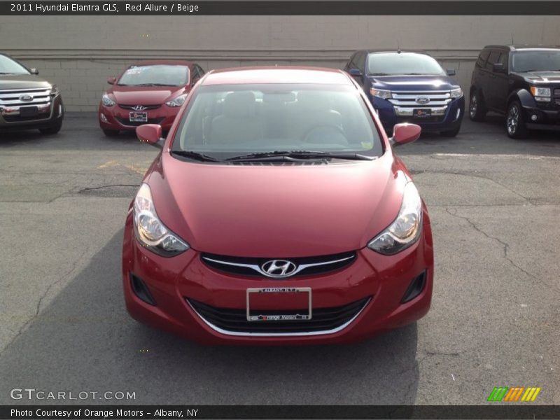 Red Allure / Beige 2011 Hyundai Elantra GLS