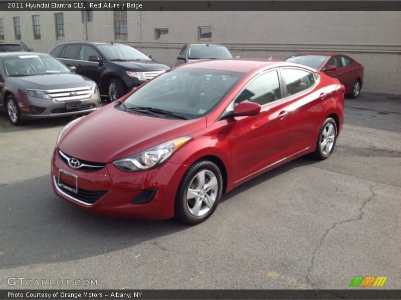 Red Allure / Beige 2011 Hyundai Elantra GLS
