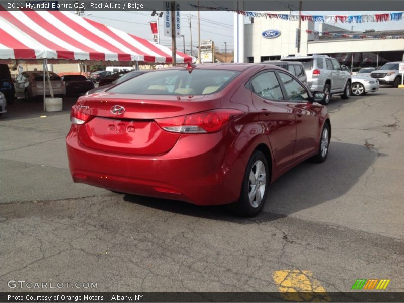 Red Allure / Beige 2011 Hyundai Elantra GLS