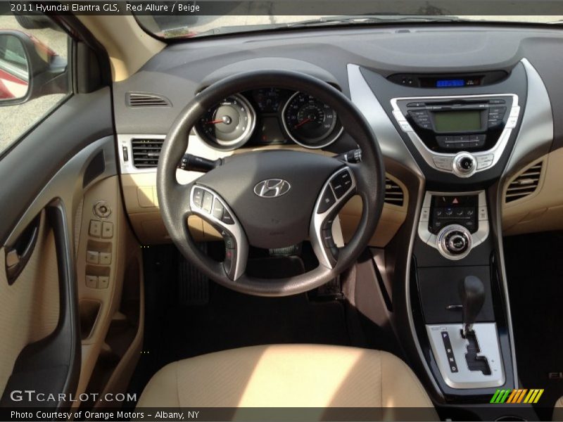 Red Allure / Beige 2011 Hyundai Elantra GLS