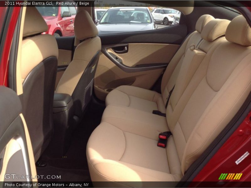 Red Allure / Beige 2011 Hyundai Elantra GLS