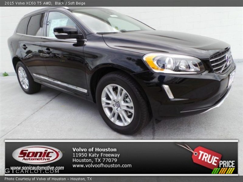 Black / Soft Beige 2015 Volvo XC60 T5 AWD