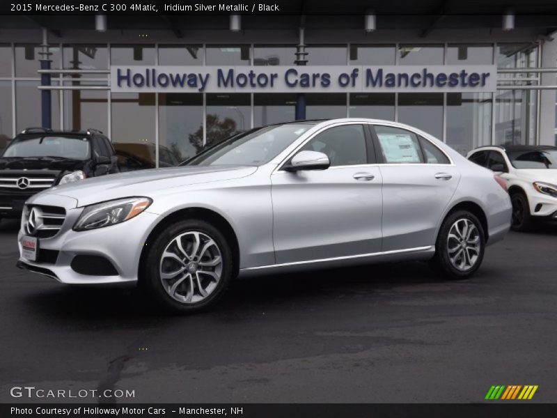 Iridium Silver Metallic / Black 2015 Mercedes-Benz C 300 4Matic