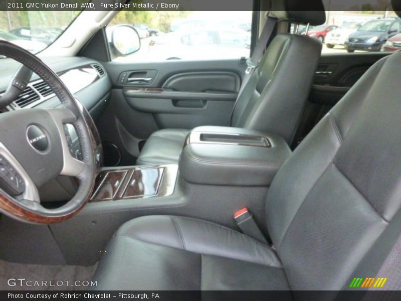 Pure Silver Metallic / Ebony 2011 GMC Yukon Denali AWD