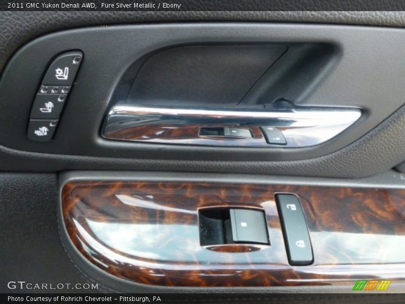Pure Silver Metallic / Ebony 2011 GMC Yukon Denali AWD