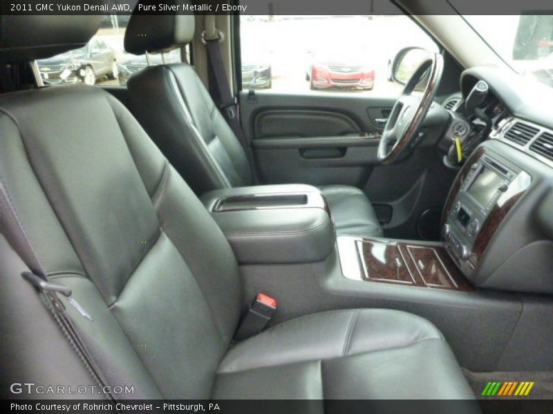 Pure Silver Metallic / Ebony 2011 GMC Yukon Denali AWD