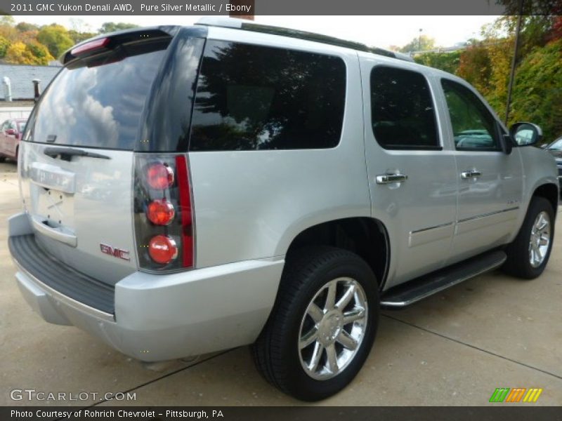 Pure Silver Metallic / Ebony 2011 GMC Yukon Denali AWD