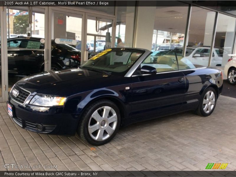 Moro Blue Pearl Effect / Beige 2005 Audi A4 1.8T Cabriolet