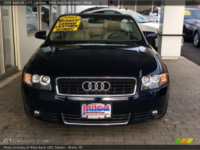 Moro Blue Pearl Effect / Beige 2005 Audi A4 1.8T Cabriolet