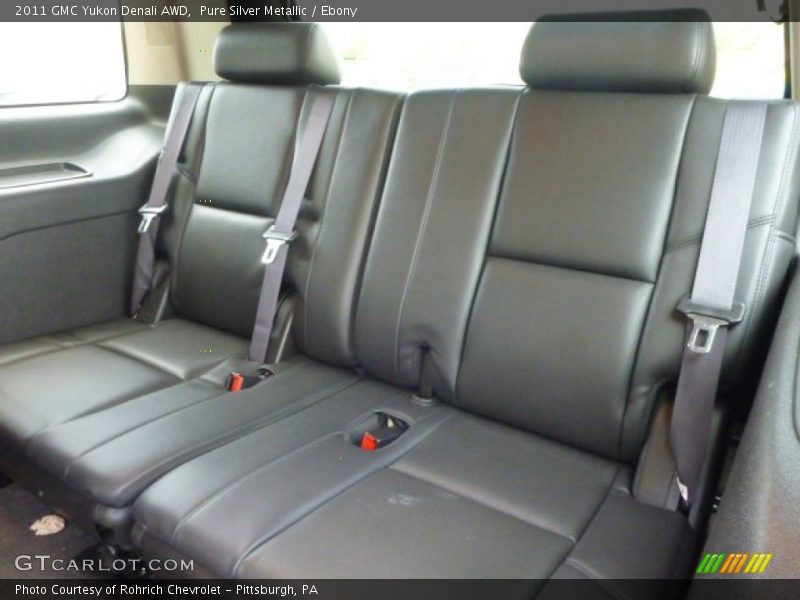 Pure Silver Metallic / Ebony 2011 GMC Yukon Denali AWD