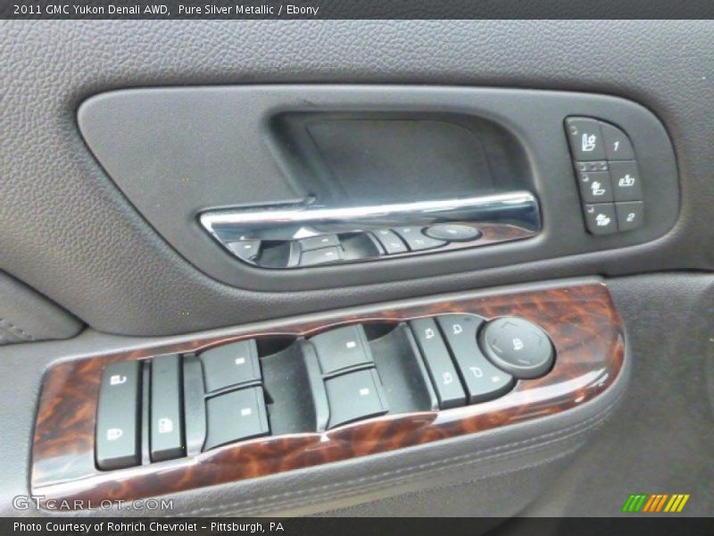 Pure Silver Metallic / Ebony 2011 GMC Yukon Denali AWD