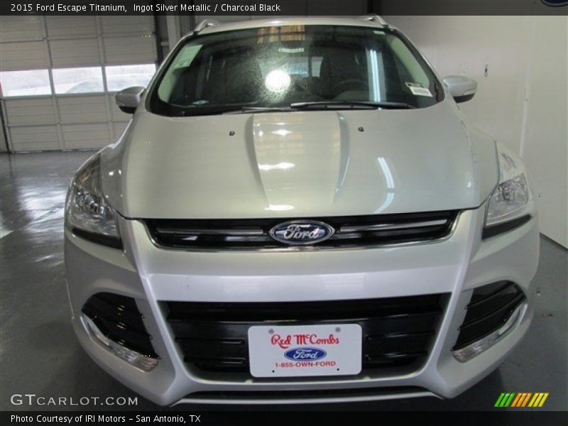 Ingot Silver Metallic / Charcoal Black 2015 Ford Escape Titanium