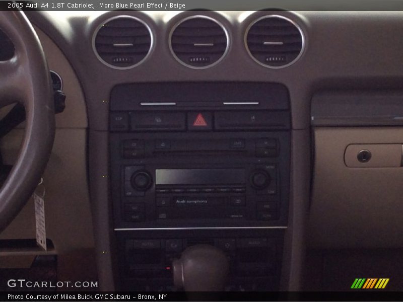 Moro Blue Pearl Effect / Beige 2005 Audi A4 1.8T Cabriolet