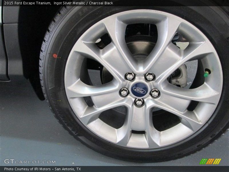 Ingot Silver Metallic / Charcoal Black 2015 Ford Escape Titanium