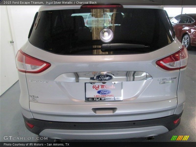 Ingot Silver Metallic / Charcoal Black 2015 Ford Escape Titanium