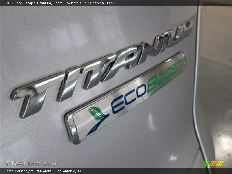 Ingot Silver Metallic / Charcoal Black 2015 Ford Escape Titanium