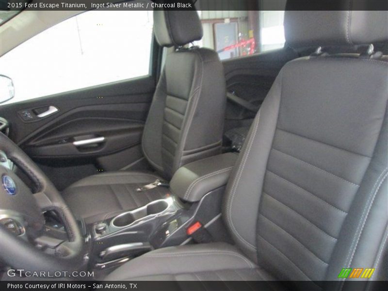 Ingot Silver Metallic / Charcoal Black 2015 Ford Escape Titanium