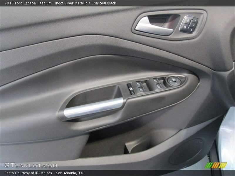 Ingot Silver Metallic / Charcoal Black 2015 Ford Escape Titanium