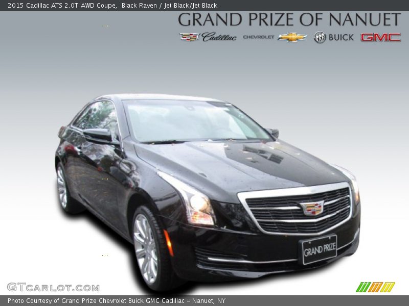 Black Raven / Jet Black/Jet Black 2015 Cadillac ATS 2.0T AWD Coupe