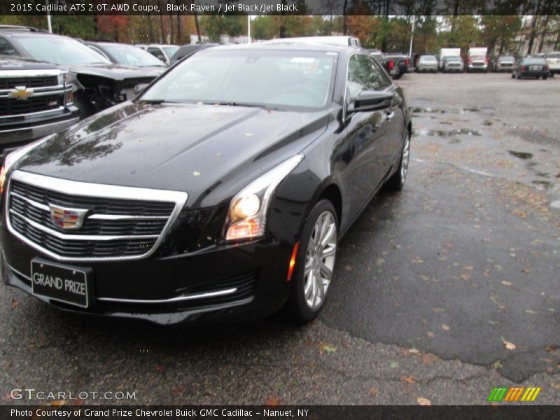 Black Raven / Jet Black/Jet Black 2015 Cadillac ATS 2.0T AWD Coupe