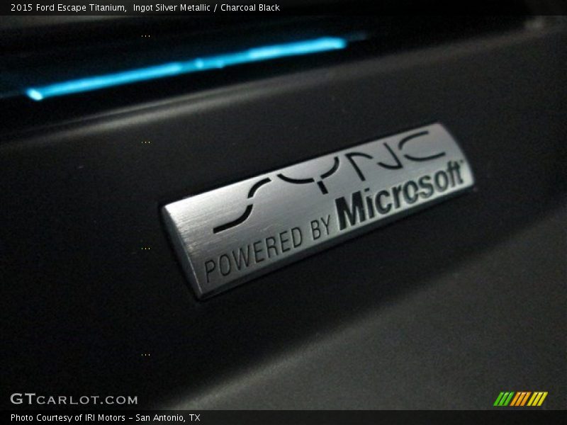 Ingot Silver Metallic / Charcoal Black 2015 Ford Escape Titanium
