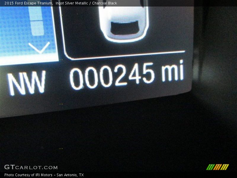 Ingot Silver Metallic / Charcoal Black 2015 Ford Escape Titanium