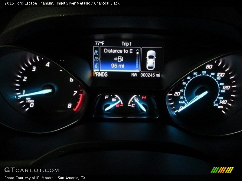 Ingot Silver Metallic / Charcoal Black 2015 Ford Escape Titanium