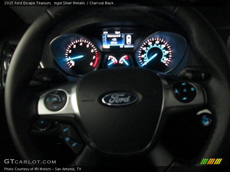 Ingot Silver Metallic / Charcoal Black 2015 Ford Escape Titanium
