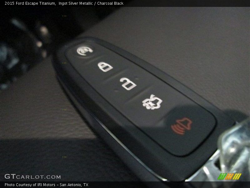 Ingot Silver Metallic / Charcoal Black 2015 Ford Escape Titanium