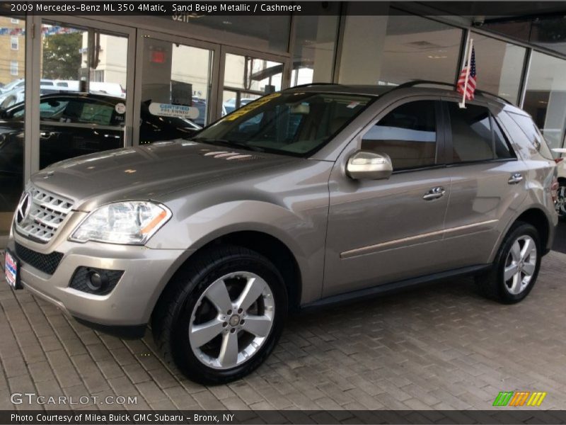 Sand Beige Metallic / Cashmere 2009 Mercedes-Benz ML 350 4Matic
