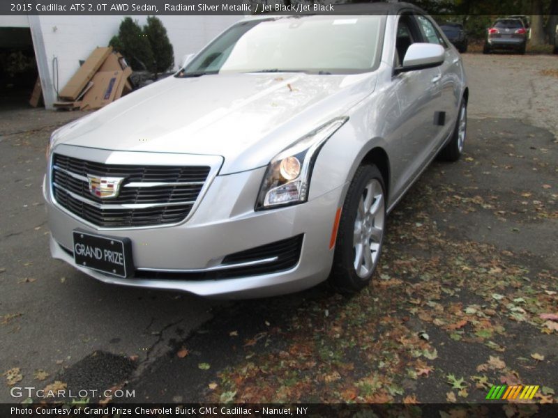 Radiant Silver Metallic / Jet Black/Jet Black 2015 Cadillac ATS 2.0T AWD Sedan