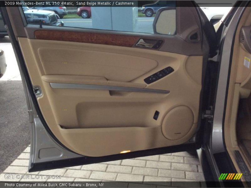 Sand Beige Metallic / Cashmere 2009 Mercedes-Benz ML 350 4Matic
