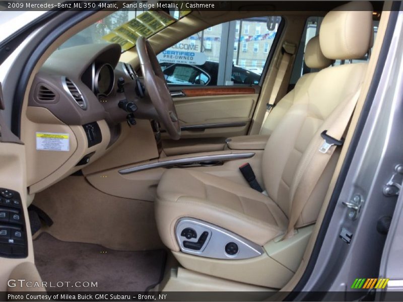 Sand Beige Metallic / Cashmere 2009 Mercedes-Benz ML 350 4Matic
