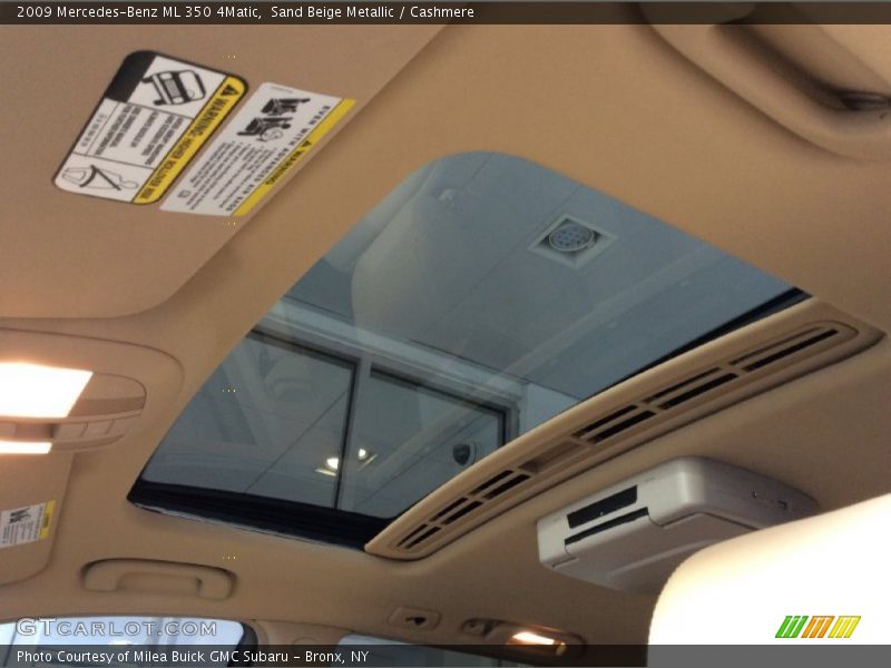 Sand Beige Metallic / Cashmere 2009 Mercedes-Benz ML 350 4Matic